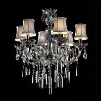 люстра md102743-6a от illuminati прозрачная/бежевая/ хром в Новороссийске