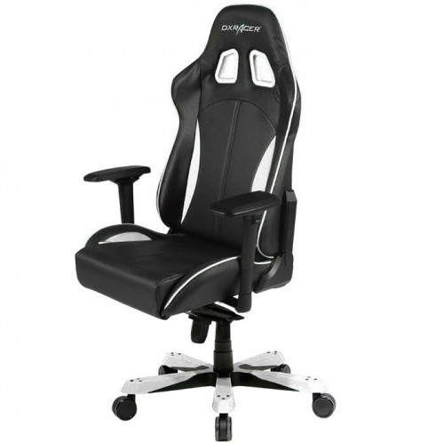 кресло геймерское dxracer king ks57 черно-белое в Новороссийске