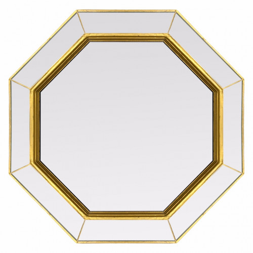 зеркало золотое венецианское восьмиугольное espresso gold в Новороссийске