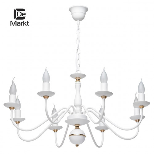 подвесная люстра de markt свеча 301018608 белая в Новороссийске