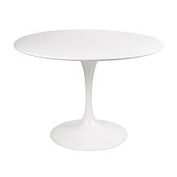 стол eero saarinen style tulip table mdf d100 глянцевый белый в Новороссийске