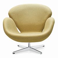 кресло swan chair бежевое в Новороссийске