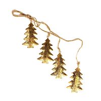 гирлянда новогодняя подвесная елки золотые golden trees, 65 см в Новороссийске