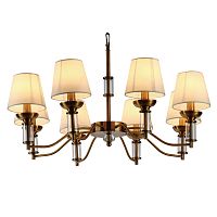 люстра walters 8 от delight collection прозрачная/бежевая/латунь в Новороссийске