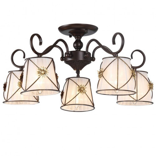 потолочная люстра arte lamp 72 a5495pl-5br в Новороссийске