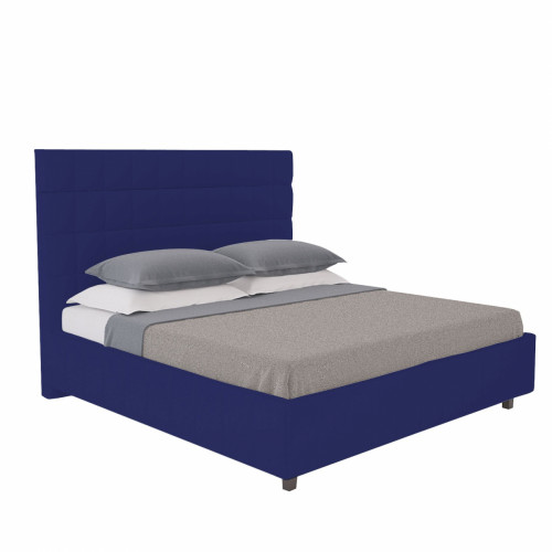 кровать двуспальная 160х200 синяя shining modern в Новороссийске