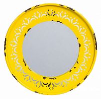 зеркало круглое металлическое желтое fiesta yellow в Новороссийске