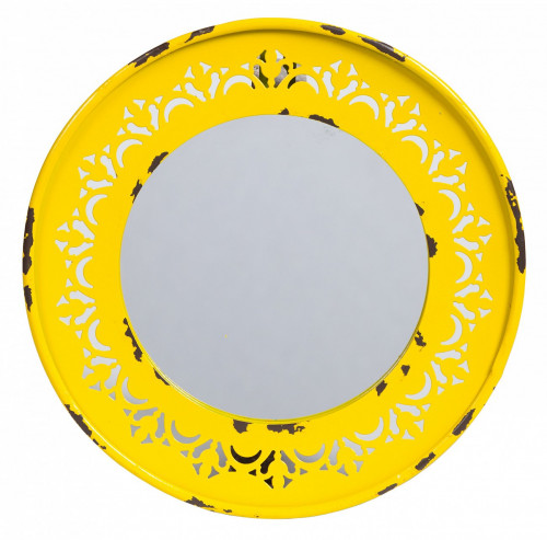 зеркало круглое металлическое желтое fiesta yellow в Новороссийске