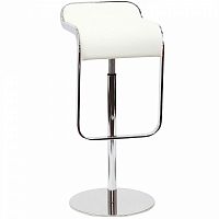 барный стул lem style piston stool белая кожа в Новороссийске