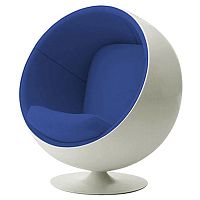 детское кресло eero ball chair бело-синее в Новороссийске