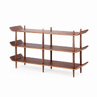 стеллаж bentwood двойной темно-коричневый в Новороссийске