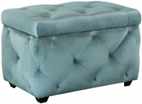 сундук leset classic-е64 велюр yd-25b бирюзовый/ножки пластик в Новороссийске