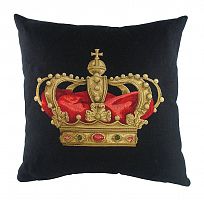 подушка с картинкой короны king crown black в Новороссийске