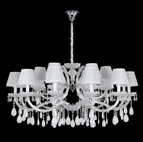 подвесная люстра crystal lux blanca sp18 белая в Новороссийске