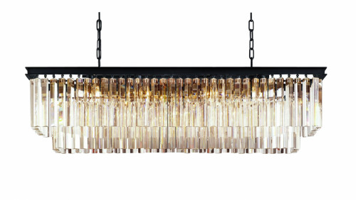 люстра odeon l120 black&glass серая, прозрачная в Новороссийске