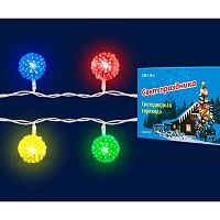 светодиодная гирлянда «шарики» 280см rgb (07921) uniel uld-s0280-020/dta rgb ip20 balls в Новороссийске