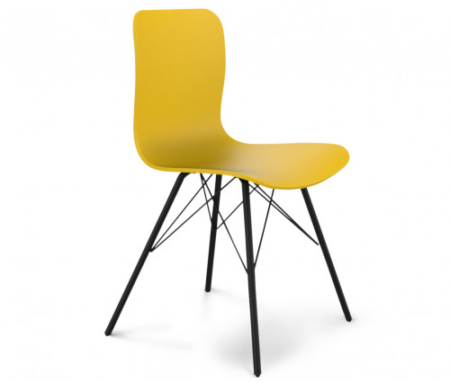 стул dsr желтый s40 (eames style) в Новороссийске