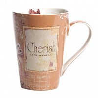 кружка cherish персикового цвета в Новороссийске