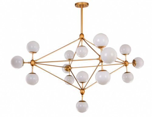 люстра modo 15 gold золото, белые плафоны в Новороссийске