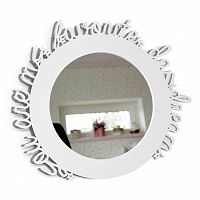 зеркало белое круглое в раме с надписью daydream в Новороссийске