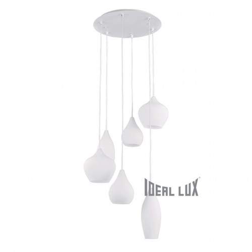 подвесная люстра ideal lux soft sp6 bianco в Новороссийске