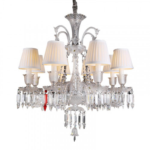 люстра baccarat 8 от delight collection белая/прозрачная/ хром в Новороссийске