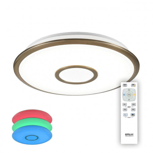 потолочный светодиодный светильник citilux старлайт cl70343rgb в Новороссийске