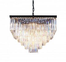 люстра odeon square 80 черное основание, прозрачное стекло в Новороссийске