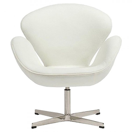 кресло swan chair кашемир белое в Новороссийске