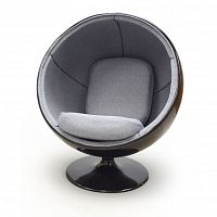 кресло ball chair черно-серое в Новороссийске