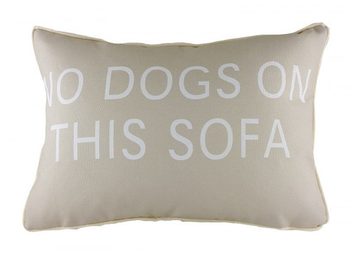 подушка с надписью no dogs on this sofa в Новороссийске