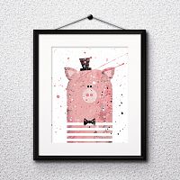 постер pig а4 в Новороссийске