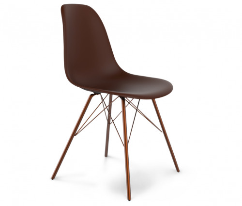 стул dsr коричневый s37 (eames style) в Новороссийске