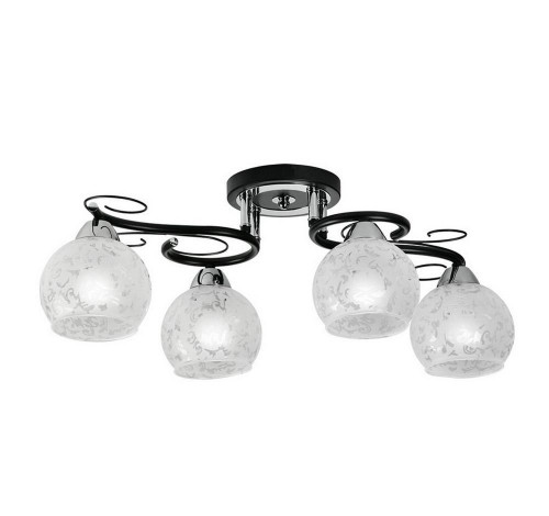 потолочная люстра idlamp carmela 234/4pf-blackchrome в Новороссийске
