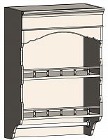 шкаф с полками и фигурным основанием навесной марсель молочно-белый в Новороссийске