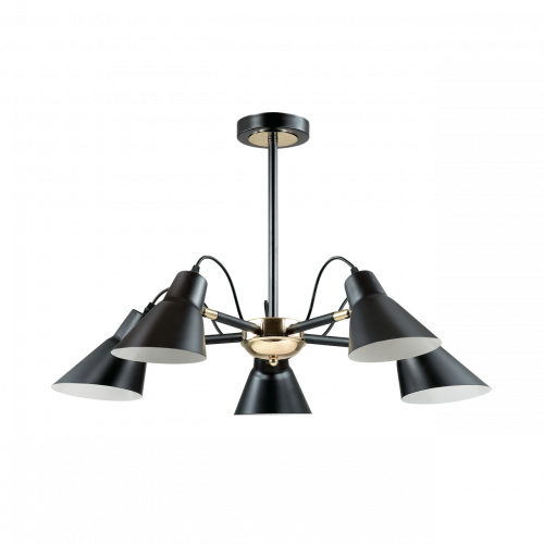 потолочная люстра lumion naomi 3709/5c черная в Новороссийске