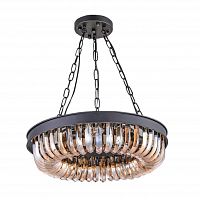 люстра terra black amber d50 черная, стекло янтарного цвета в Новороссийске