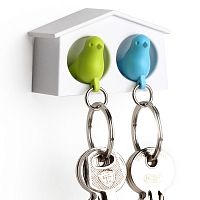 держатель+брелок для ключей двойной mini sparrow зеленый-голубой в Новороссийске