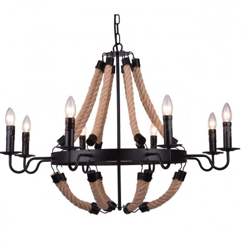 подвесная люстра arte lamp marsiglia a8956lm-8bk в Новороссийске