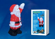 фигурка светодиодная «дед мороз» 38х24x60см (ul-00002332) uld-m3860-120/sta white ip20 xmasman в Новороссийске