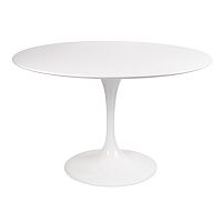 стол eero saarinen style tulip table mdf d110 глянцевый белый в Новороссийске