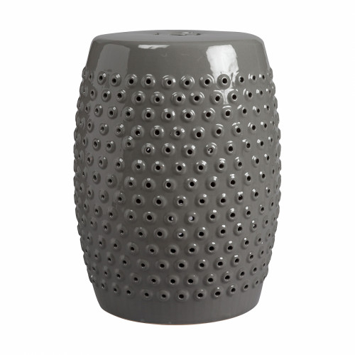 керамический столик-табурет cutwork garden stool серый в Новороссийске