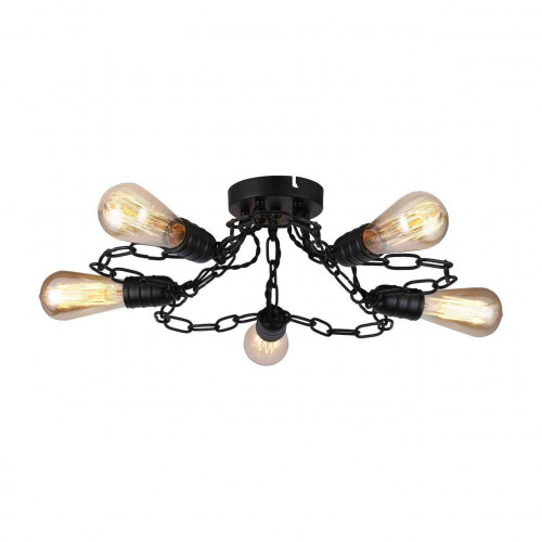 потолочная люстра arte lamp a9344pl-5bk в Новороссийске