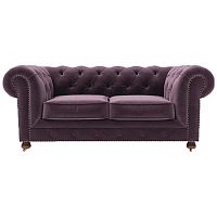 диван chesterfield lux двухместный прямой фиолетовый в Новороссийске