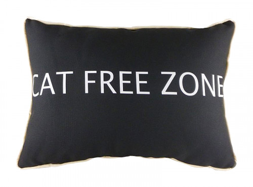 подушка с надписью cat free zone в Новороссийске