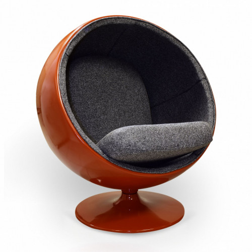 кресло ball chair оранжево-черное в Новороссийске