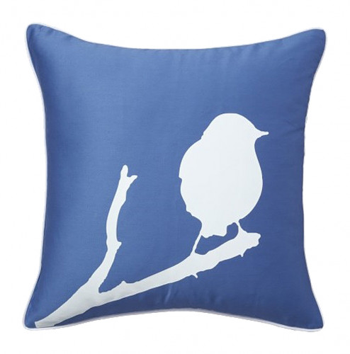 подушка с птичкой lone bird diamond-blue в Новороссийске