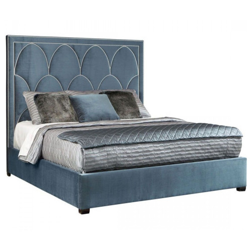 кровать двуспальная 180х200 голубая petals queen в Новороссийске