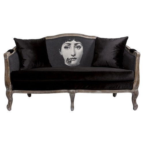 диван «комплимент» fornasetti прямой черный в Новороссийске