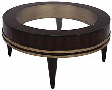 стол журнальный round низкий коричневый, прозрачный в Новороссийске